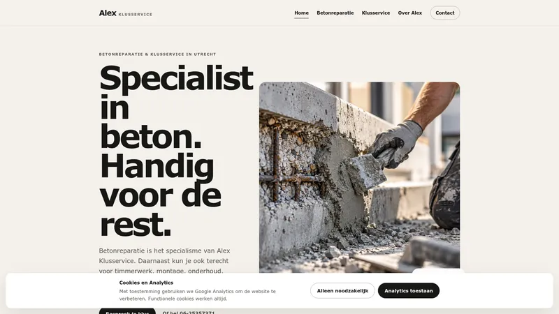 Website van Alex klusservice