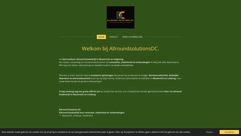 Website van allround solutions dc