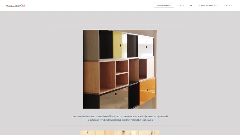 Website van arjanmaakthet A+