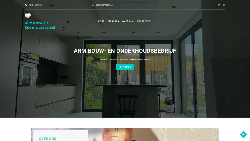 Website van ARM BOUW EN ONDERHOUDSBEDRIJF🛠
