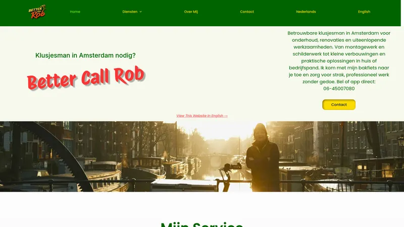 Website van Better call Rob
