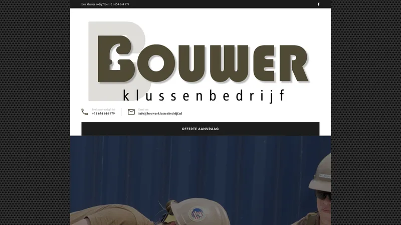 Website van Bouwer Klussenbedrijf