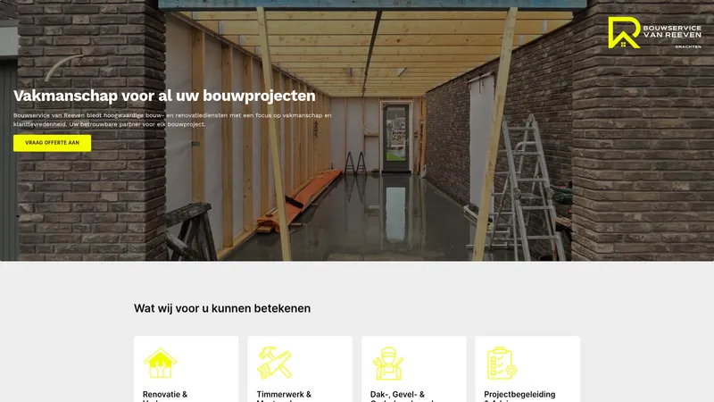 Website van Bouwservice Van Reeven