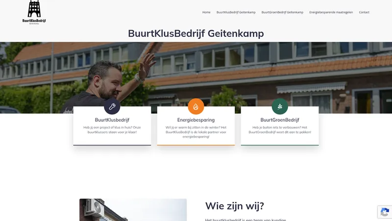 Website van BuurtKlusBedrijf Geitenkamp 🛠