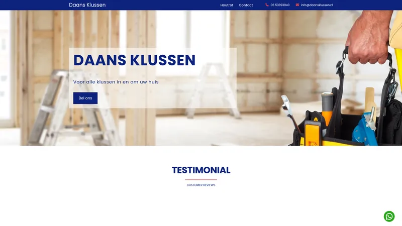 Website van DAANSklussen