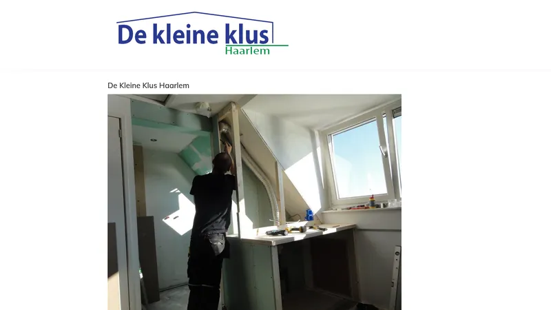 Website van De Kleine Klus Haarlem