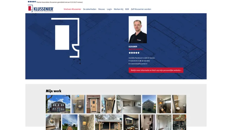 Website van De Klussenier Martijn Barendse🛠