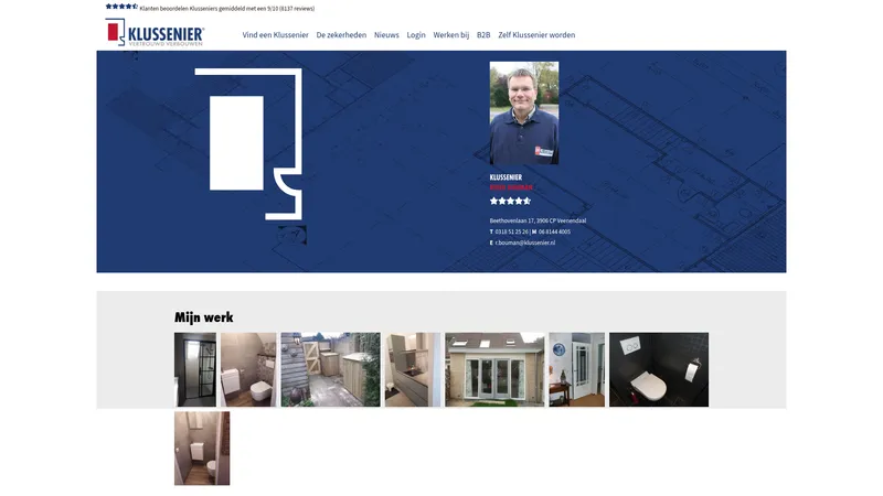 Website van De Klussenier Ruud Bouman🛠