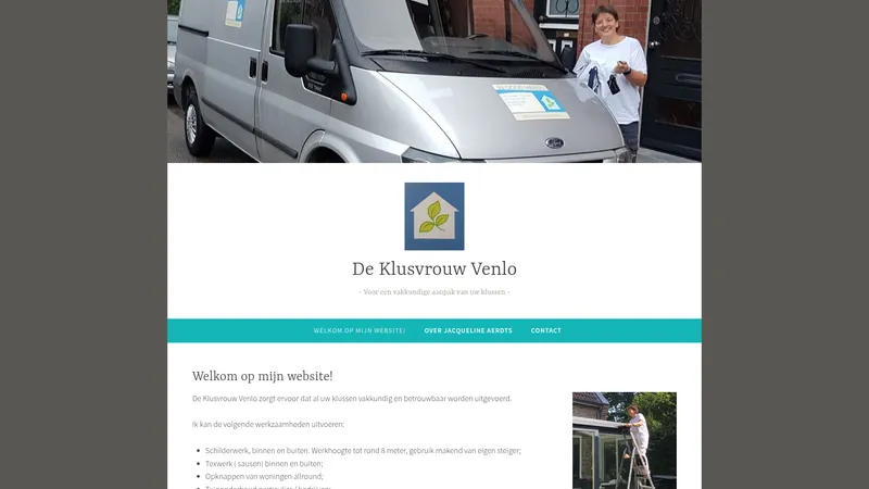 Website van De Klusvrouw Venlo