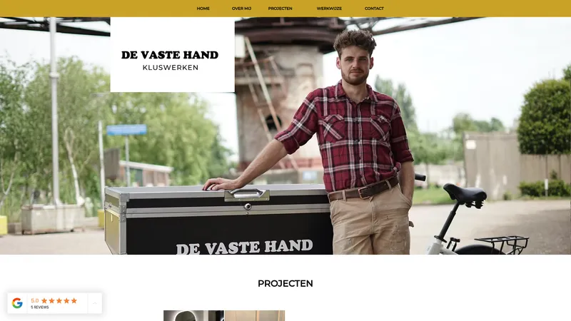 Website van De Vaste Hand Kluswerken