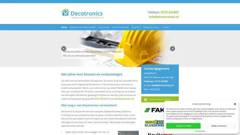 Website van Decotronics