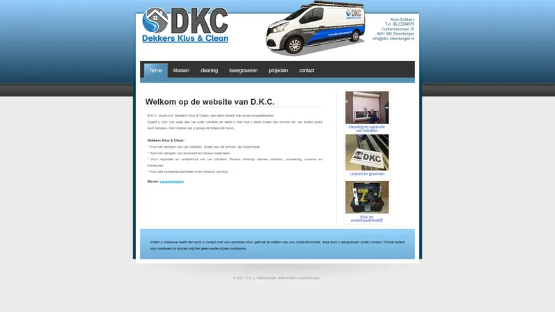 Website van DKC-Steenbergen