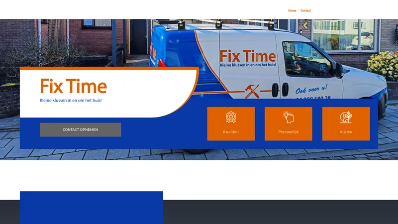 Website van Fix Time