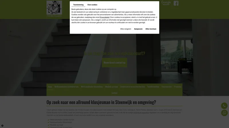 Website van Freriks klussen