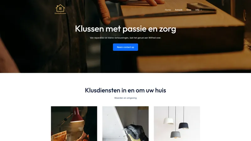 Website van GekOpKlussen