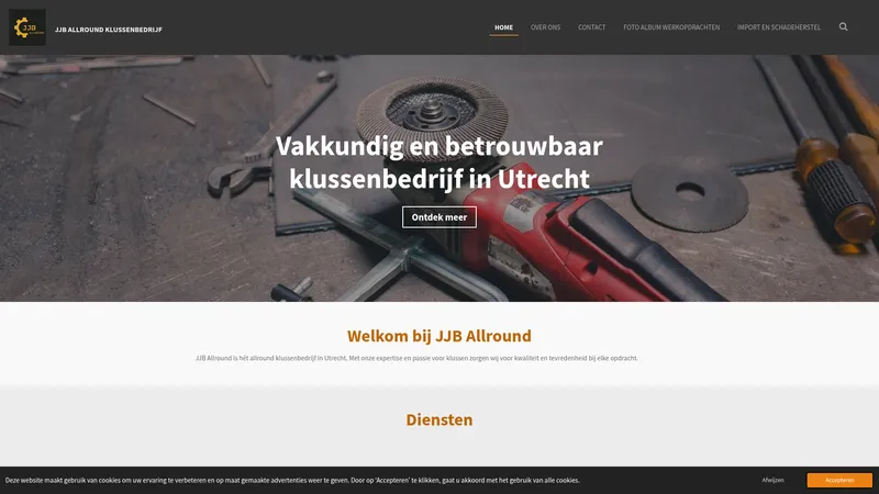 Website van JJB Allround