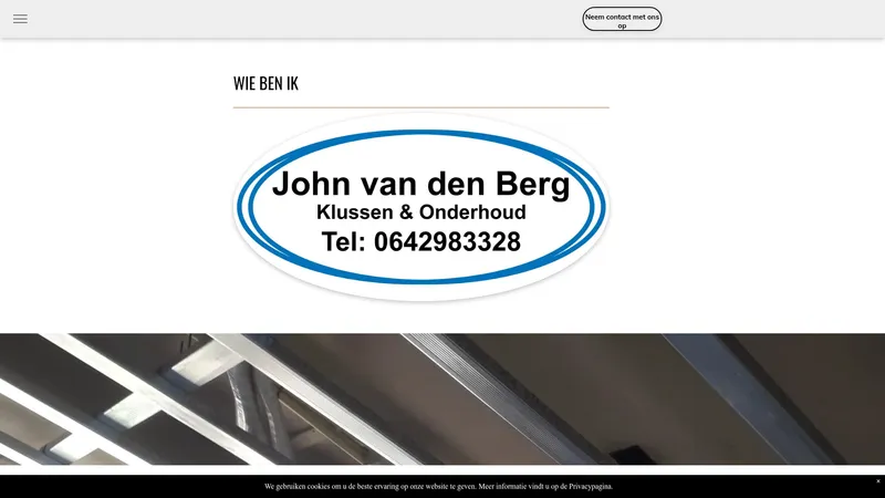 Website van John van den Berg klussen en onderhoud