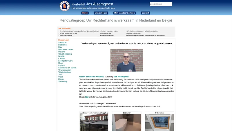 Website van Jos Alsemgeest thodn De Rechterhand
