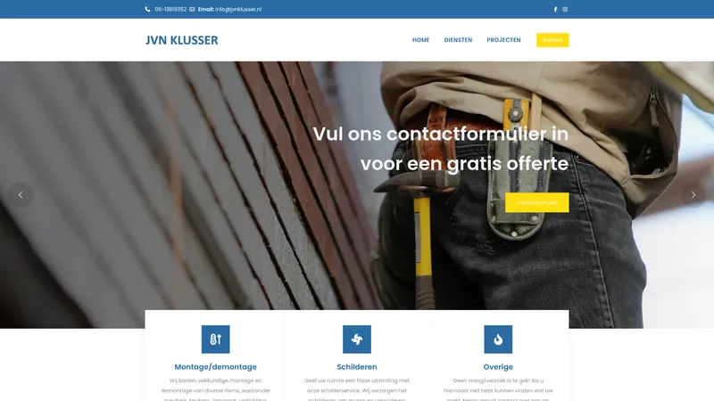 Website van JVN Klusser
