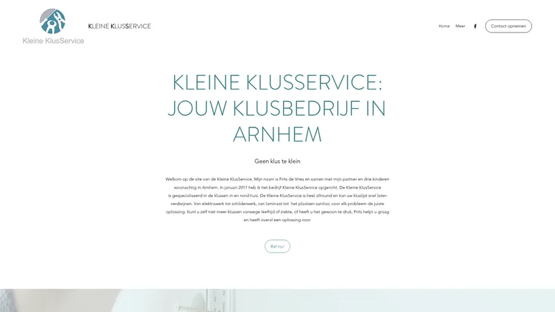 Website van Kleine Klusservice