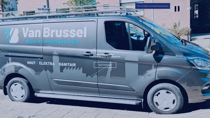Website van Klus - Montagebedrijf van Brussel 🛠