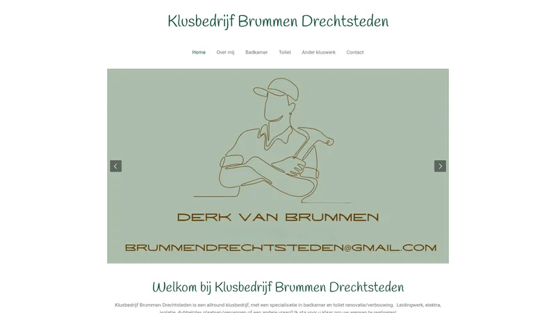 Website van Klusbedrijf Brummen