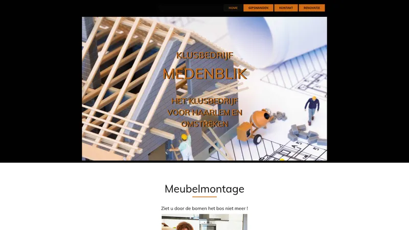 Website van Klusbedrijf Medenblik