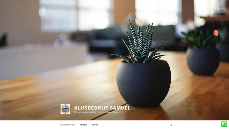 Website van Klusbedrijf Samuel🛠