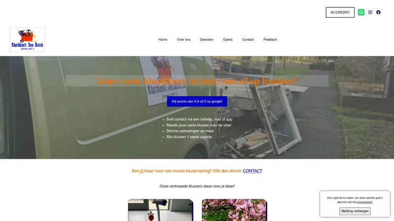 Website van Klusdienst Den Bosch🛠