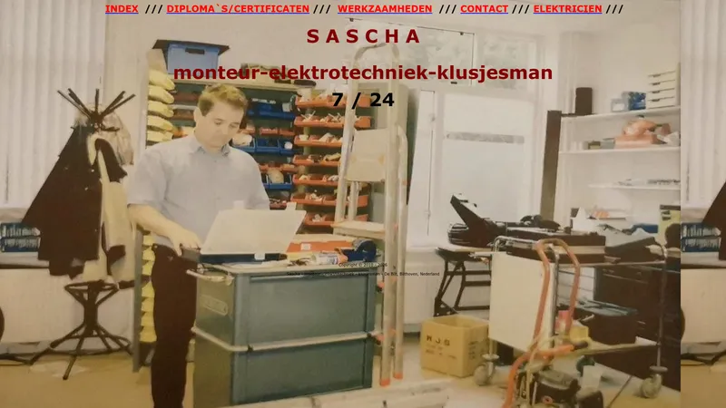 Website van Klusjesman Sascha