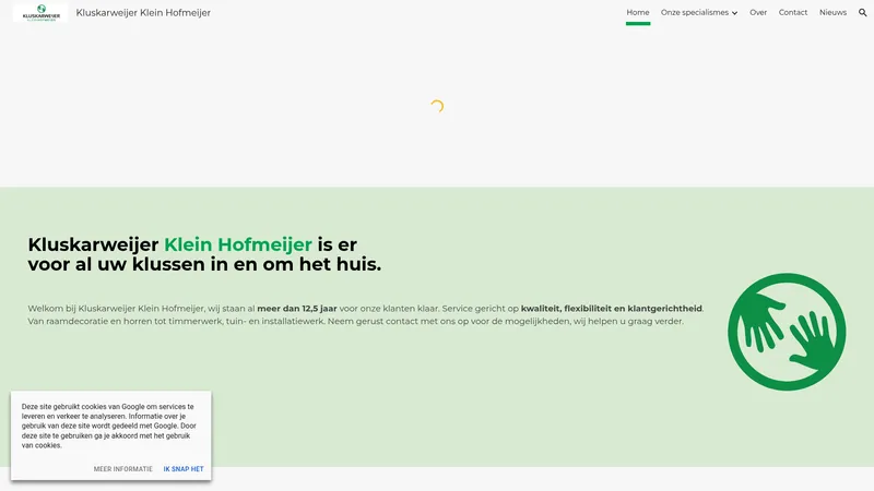 Website van Kluskarweijer Klein Hofmeijer