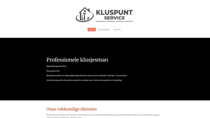 Website van Kluspuntservice