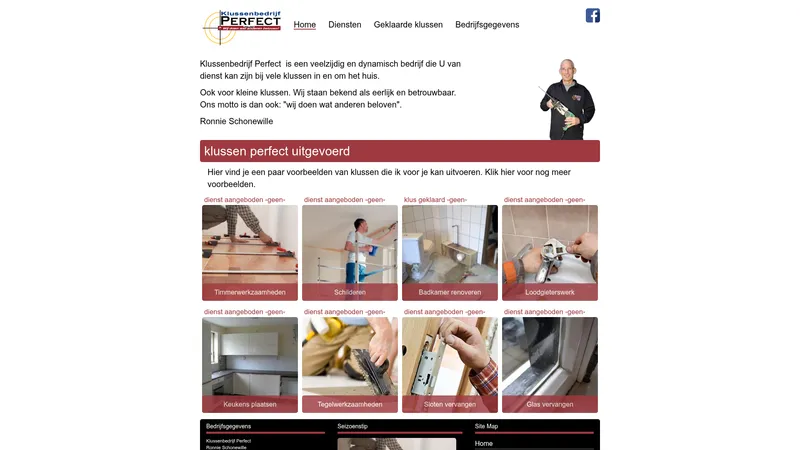 Website van Klussenbedrijf Perfect 🛠