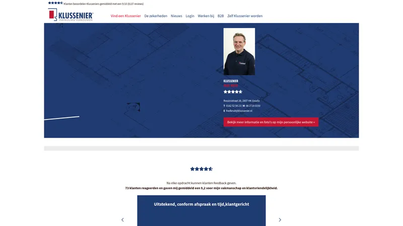 Website van Klussenier Fred Kruit