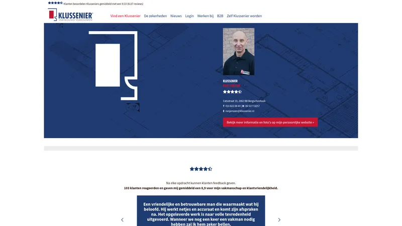 Website van Klussenier Ron Janssen