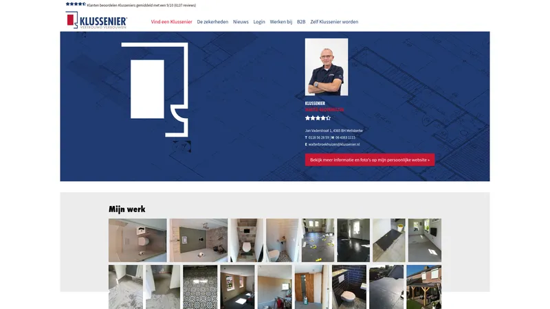 Website van Klussenier Walter Broekhuizen