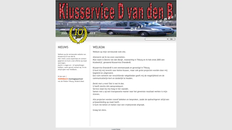 Website van Klusservice D van den B