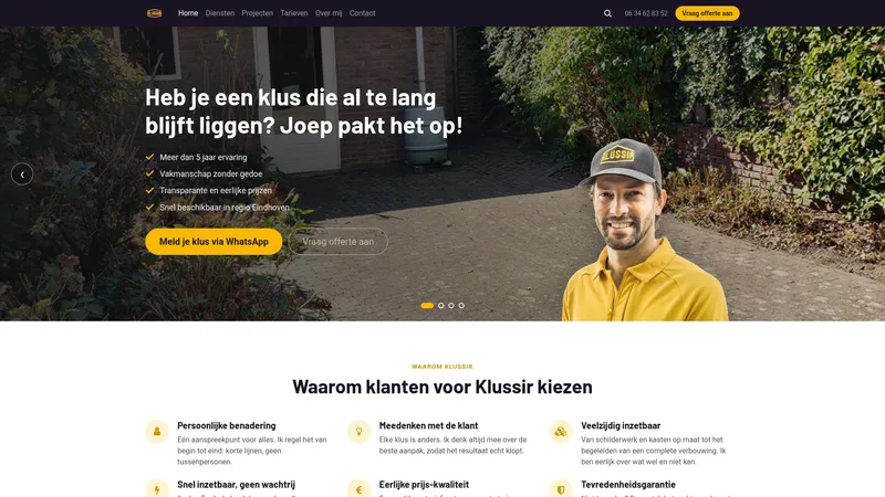 Website van Klussir