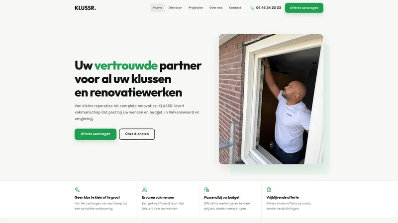 Website van KLUSSR
