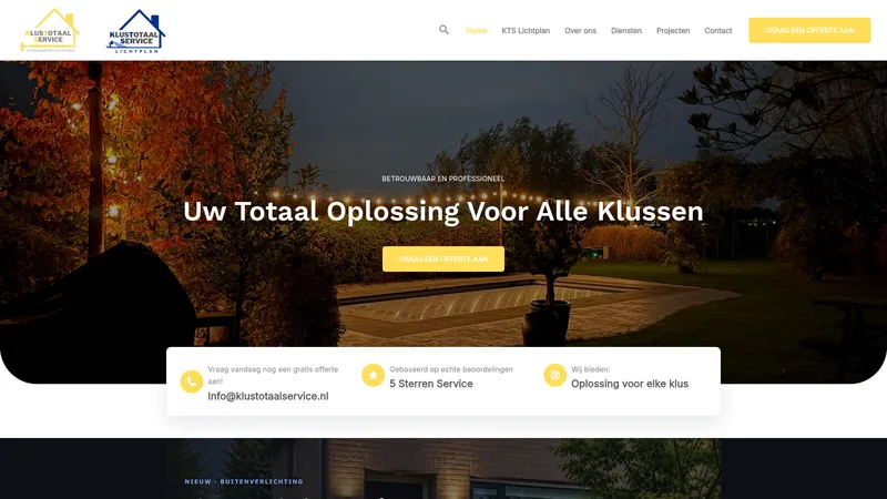 Website van KlusTotaalService