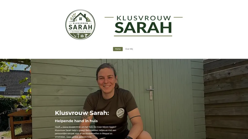 Website van Klusvrouw Sarah