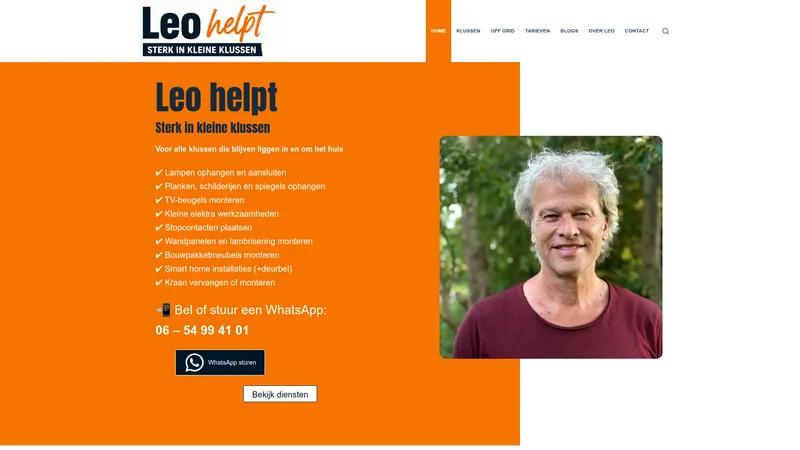 Website van Leo helpt
