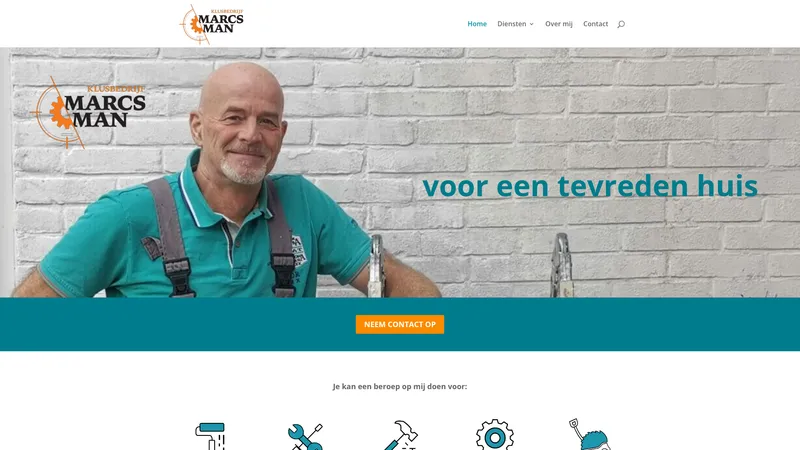 Website van Marcsman klusbedrijf