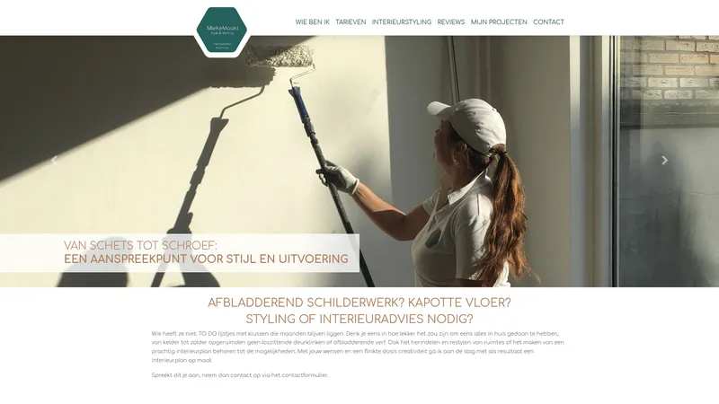 Website van MiekeMaakt klus&styling