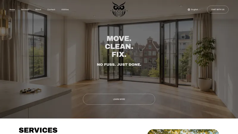 Website van Moi Amsterdam