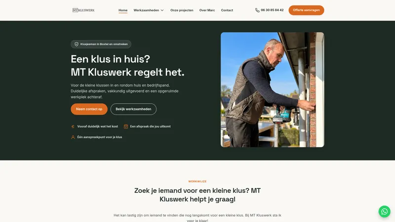 Website van MT Kluswerk