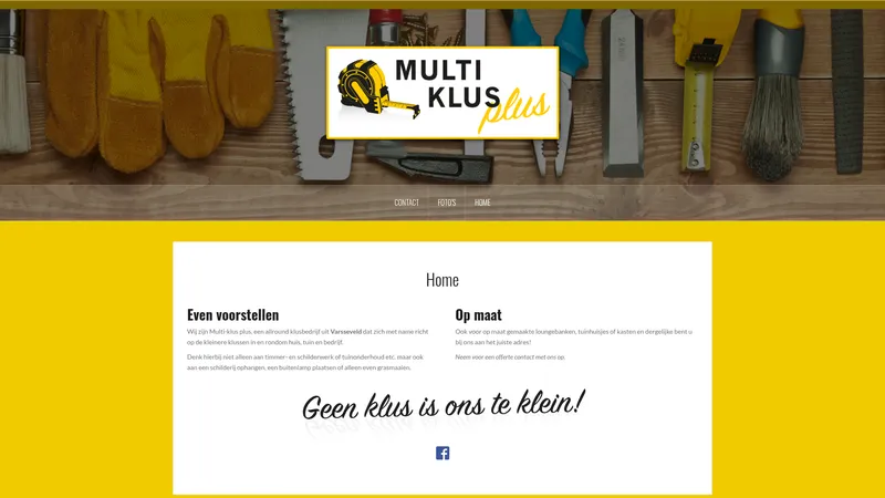 Website van Multi-klus Plus