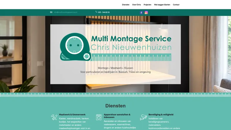 Website van Multi Montage Service