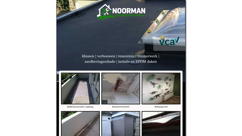Website van Noorman klussenbedrijf