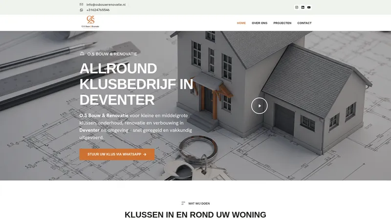 Website van O.S Bouw & Renovatie